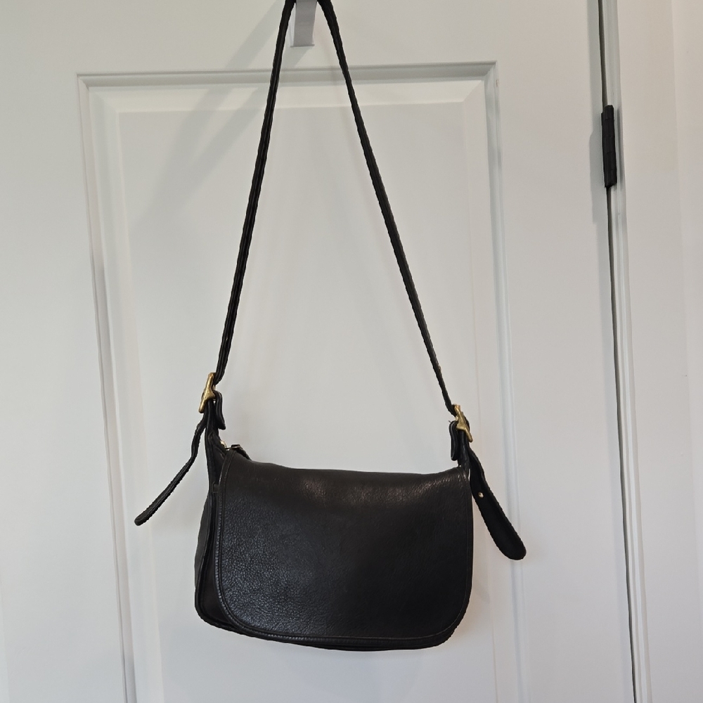 Coach Black Leather Shoulder Bag